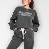 Simply Sage Market Embroidered Teacher Outline Lightweight Garment Dyed Sweatshirt - 2 of 4