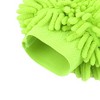 Unique Bargains Car Mitt Microfiber Chenille Dust Wash Washing Cleaning Glove Fluorescent Green - image 4 of 4