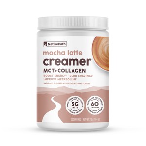 NativePath Mocha Latte Collagen Coffee Creamer, 210 g, 7.4 oz, 20 Servings - 1 of 4