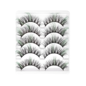 Unique Bargains 3D Mix Color False Eyelashes 5 Pair - 1 of 4