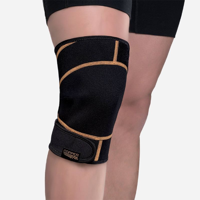 Copper Fit Rapid Relief Knee Wrap - Black, 4 of 7