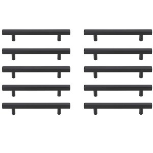 Elegant Lighting Dior 5" Center to Center Matte Black Bar Pull Multipack (set of 10) - 1 of 4