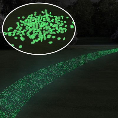 Nature Spring Glow in the Dark Solar-Powered Garden Stones - 200-pc