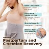 MOOIMOM Postpartum Belly Band, C-Section/Natural Recovery Binder, High Compression Ab Belt with Back Support, Bamboo Charcoal Fiber, Size Small - 2 of 4