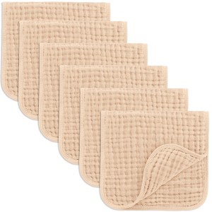 Muslin Burp Cloths Large 100% Cotton by Comfy Cubs - 1 of 4
