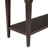 Tramull Retro Console Table with 3 Drawers & Open Shelf, Solid Wood Sofa Table for Entryway & Living Room - 3 of 4