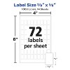 Assorted Publishers Avery Self-Adhesive Removable Rectangular 5414 - 3 of 4