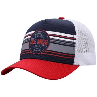 NCAA Ole Miss Rebels Men's Vista Black with Hard Mesh Snapback Hat