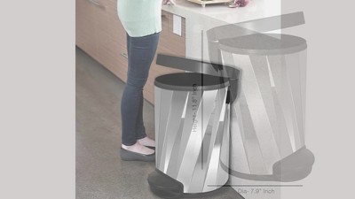 5L Round Step Trash Can Black - Brightroom™