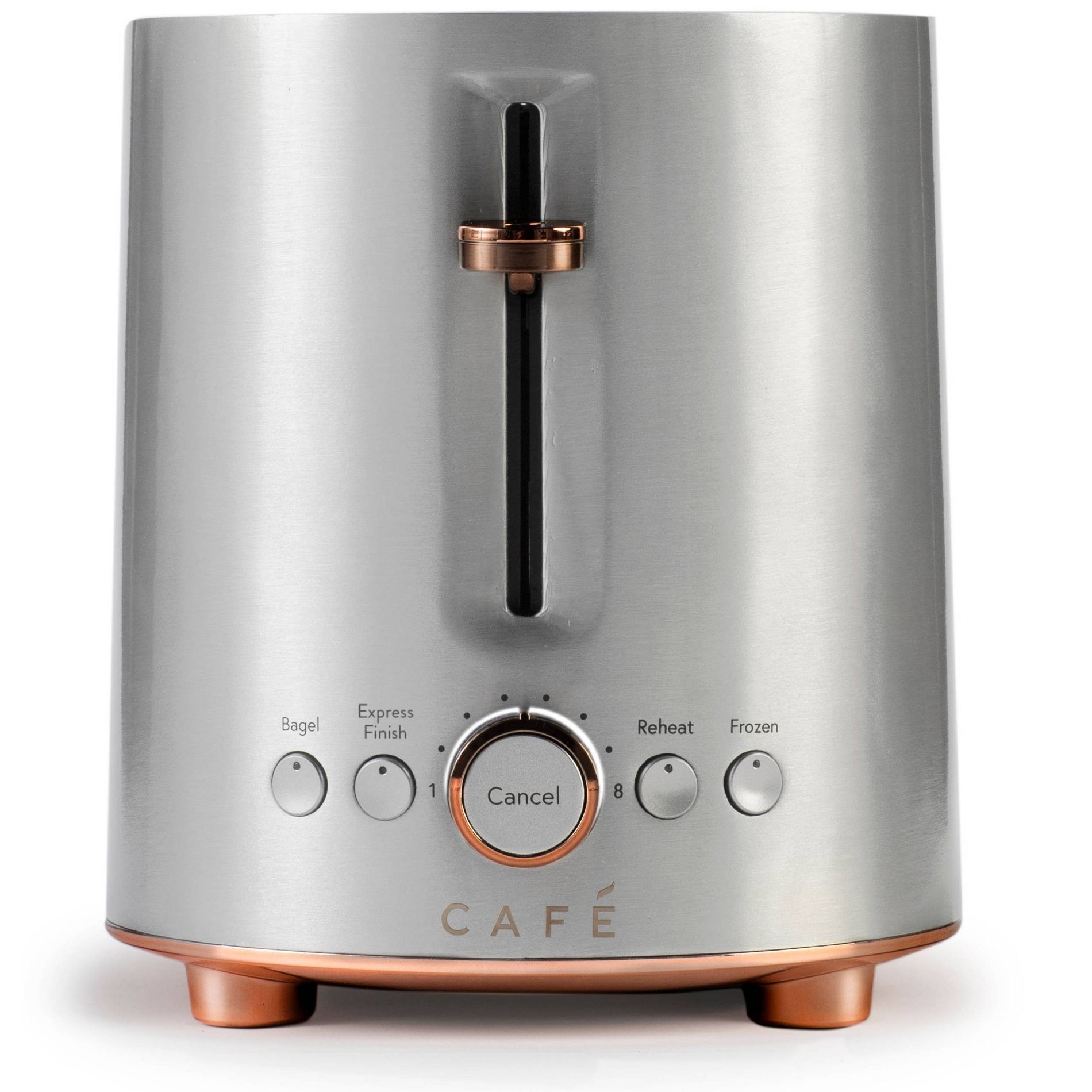 GE Appliances Cafe Express Finish 2 Slice Metal Toaster