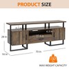Industrial TV Stand for 75 Inch TV, Entertainment Center with Storage & Drawer - 2 of 4