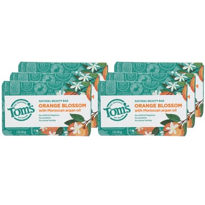 Tom's Of Maine Orange Blossom With Moroccan Argan Oil Soap Bar - Case of 6/5 oz