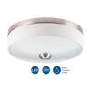 Progress Lighting Weaver 1-Light LED Flush Mount, Brushed Nickel, Linen Drum Shade - 4 of 4
