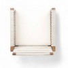 MAYEERTY Outdoor Dining Chairs Set of 2 Acacia Wood Rope Design White Washable Cushion Backyard - 4 of 4