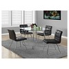 Metal/Glass Dining Table - Chrome - EveryRoom: Contemporary Style, 4-Seater, 40"x40" - image 2 of 4