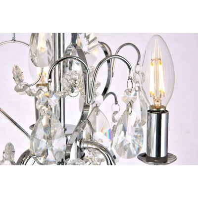 Kaede Clear Crystal Chrome 3-Light Adjustable Pendant