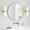 Dolonm Golden and Elegant Resin Wall Sconce,Set of 2,Modern Vertical Light Fixture for Bathrooms, Hallways, and Bedrooms (Only Inoor) - 4 of 4