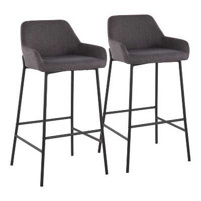 Set of 2 Daniella Metal Polyester Barstool - LumiSource