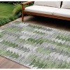 Green And Fern Green Geometric Washable Indoor Outdoor Area Rug - 2 of 4