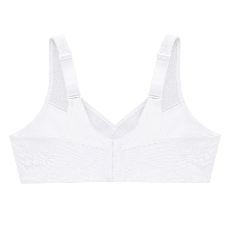 Glamorise Womens MagicLift Active Support Wirefree Bra 1005 White, 5 of 5