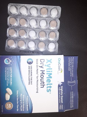 Oracoat Xylimelts For Dry Mouth Relief Slightly Sweet - 40ct : Target