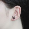 French Bulldog Boston Terrier Stud Earrings Enamel Colorful From the Ginger Lyne Collection - 3 of 4