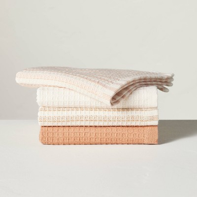 4pk Waffled Cotton Dishcloth Set - Hearth & Hand™ with Magnolia