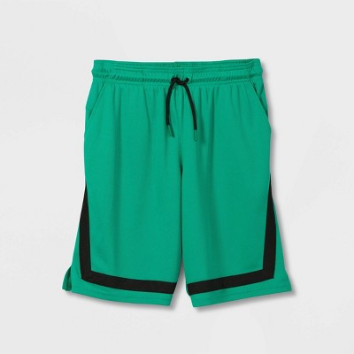 Boys' Side Stripe Mesh Shorts - All in Motion™ Green