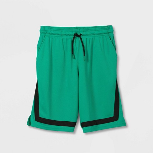 Boys' Side Stripe Mesh Shorts - All In Motion™ Green : Target