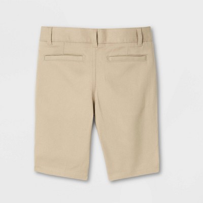 French Toast Young Womans' Uniform Chino Shorts - Khaki 2