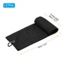 Unique Bargains Super Absorbent Waffle Pattern Tri-Fold Golf Towels with D Clips 2 Pcs - 2 of 4