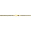 Black Bow Jewelry 1.5mm, 10k Yellow Gold Lightweight D/C Rope Chain Anklet - 3 of 4