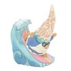 Jim Shore 5.5 Inch Surf Like There's Gnome Tomorrow Coastal Waves Surfing Gnome Figurines - 3 of 3