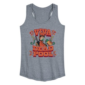 Women's - Marvel - Viva Deadpool Graphic Racerback Tank - 1 of 4
