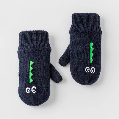 Toddler Boys' Monster Mittens - Cat & Jack™ Navy 12M-5T