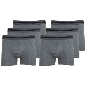 Blu Rock Men's Cotton Flex Stretch Boxer Briefs-6 Pack - 1 of 2