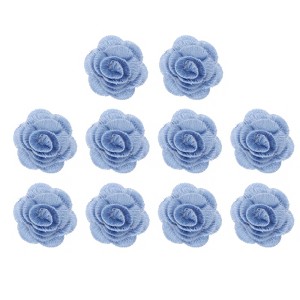 Unique Bargains Iron On Durable DIY Clothing Flower Lace Embroidery Applique 10 Pcs - 1 of 4