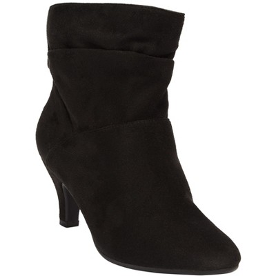 Comfortview Women's Wide Width The Kourt Bootie, 8 1/2 M - Black : Target