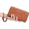 BEAFUP Large Capacity Double Zip RFID Blocking Women’s Wallet - Genuine Leather Wristlet Clutch for Travel,Everyday Use - 2 of 4