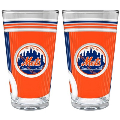 MLB Ballpark Pint Glasses - Set of 2, MLB Pint Drinking Glasses, Baseball  Glasses