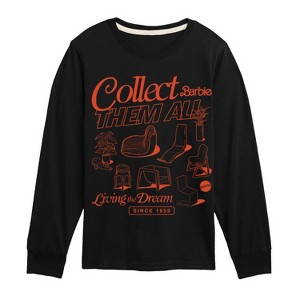 Boys' - Barbie - Doll Furniture Long Sleeve Graphic T-Shirt - 1 of 3