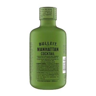 Bulleit Bourbon Manhattan Ready To Drink - 375ml Bottle