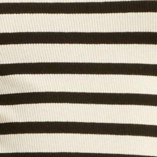 Cream/Black Striped