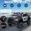 12V Kids Ride On Police Car with Remote Control, Electric Pickup Truck for Toddlers, 3 Speeds, Spring Suspension, LED Lights - 2 of 4