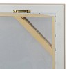 Canvas Leaf Handmade Tropical Framed Wall Art with Brown Frame Set of 2 Blue - CosmoLiving by Cosmopolitan - 4 of 4