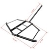 Heavy Duty Drag Harrow, Tow Behind Driveway Grader, q235 Steel Tractor Harrow with Reinforced Connections & Pin Hitch, 50 Lbs Capacity, for ATVs,UTVs - 2 of 4