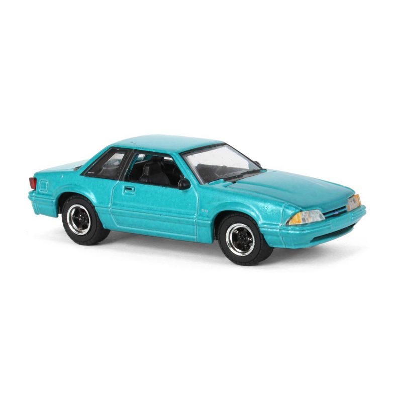 Greenlight 1/64 1991 Ford Mustang 5.0 Calypso Green Coupe 51502, 2 of 7