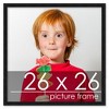 PosterPalooza | Square Minimalist Black Picture Frame - UV Acrylic, Foam Board Backing, Hanging Hardware - 2 of 4