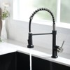 Purifier Kitchen Faucet with Roll-Up Dish Drying Rack, Matte Black - 3 of 4