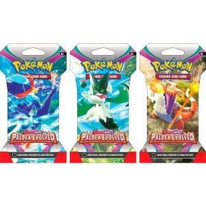 Pokemon TCG: Scarlet & Violet - Paldea Evolved Booster - 3 Pack Bundle - Styles May Vary - 1 of 4